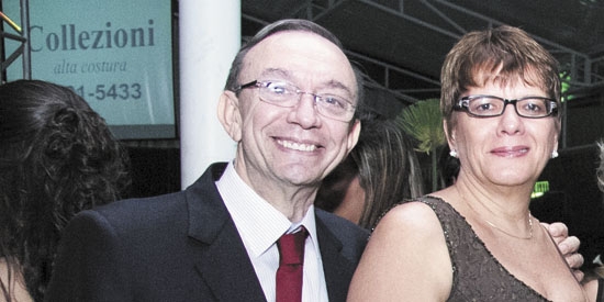 Casal Francisco Sérgio Nalini e Palmira. Ele em tempo de nat hoje